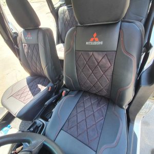 Sėdynių užvalkalai Mitsubishi Spacestar – perforuota Alcantara ir eko oda