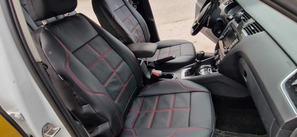 Sėdynių užvalkalai Skoda Octavia - natūrali ir eko oda - Image 4