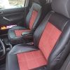 Pilnas sėdynių užvalkalų komplektas LUX bordo Alcantara Alcantara ir eko oda