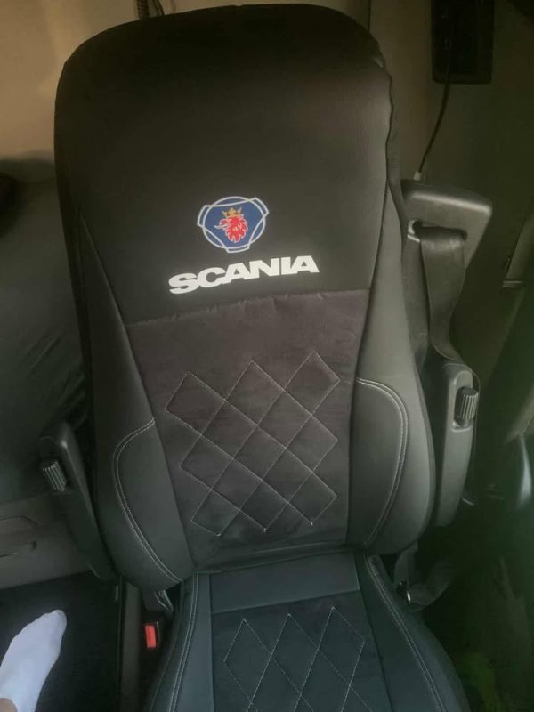 Sėdynių užvalkalai Scania R/G/P  - perforuota alkantara - Dvi pneumatinės sėdynės - Image 5
