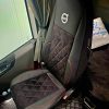 Sėdynių užvalkalai VOLVO  - perforuota alkantara - raudonas siuvimas - Image 2