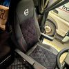 Sėdynių užvalkalai VOLVO  - perforuota alkantara - raudonas siuvimas