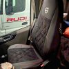 Sėdynių užvalkalai VOLVO  - perforuota alkantara - raudonas siuvimas - Image 3