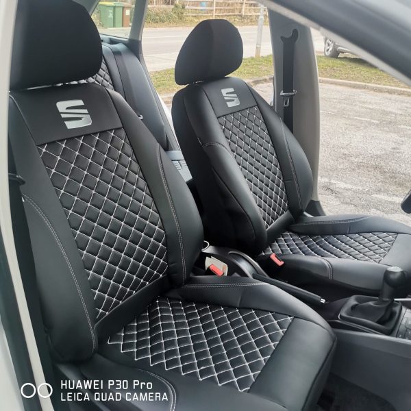 Sėdynių užvalkalai Seat Ibiza - dygsniuota ir eko oda - Image 2