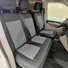 Mikroautobusų sėdynių užvalkalai 2+1 - pilka dygsniuota eko oda - Image 3