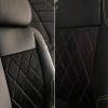 Sėdynių užvalkalai perforuota Alcantara ir eko oda - žali siūlai - Image 5