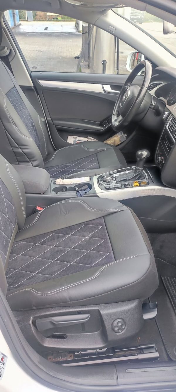 Sėdynių užvalkalai Audi A4 - perforuota Alcantara ir eko oda - Image 3